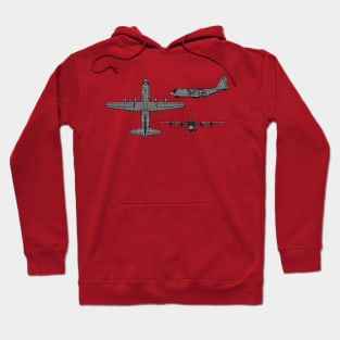 C-130 Hercules Tri-View Hoodie